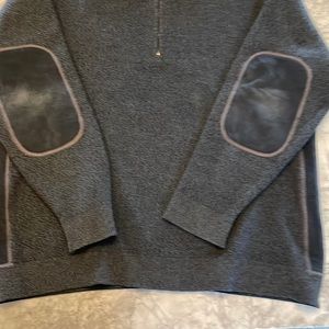 Paul & Shark Mens Grey sweater large half zip